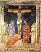 Andrea del Castagno Crucifixion and Saints painting